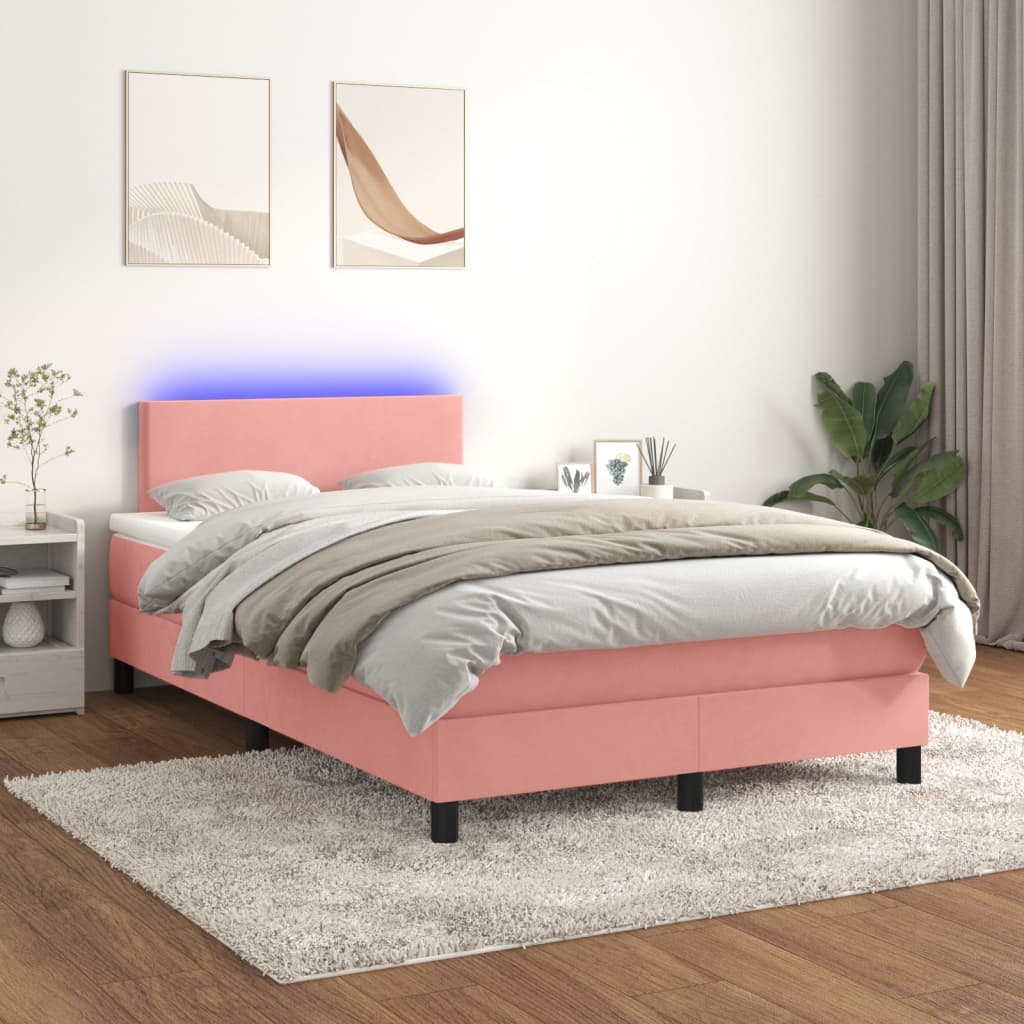 Boxspringbett ''Pure'' mit Matratze & LED 120x200 cm