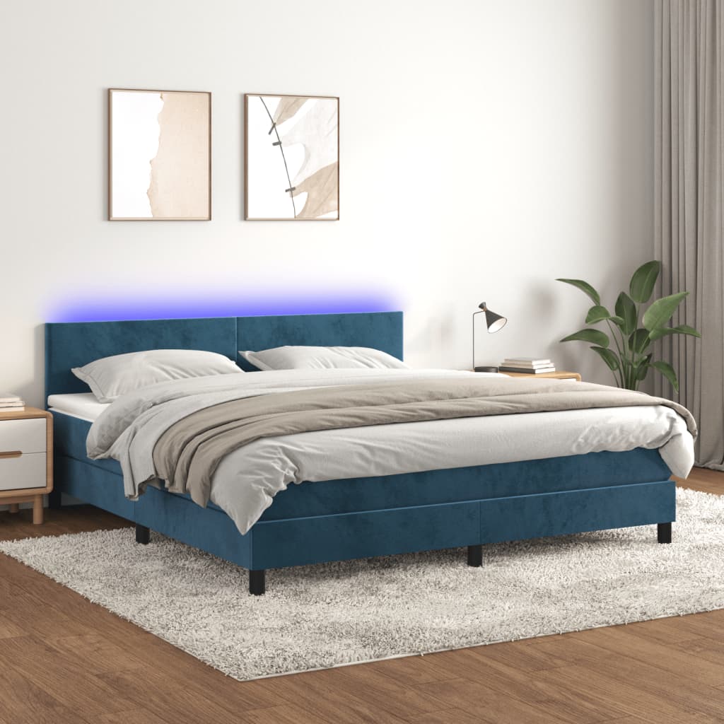 Boxspringbett ''Pure'' mit Matratze & LED 160x200 cm