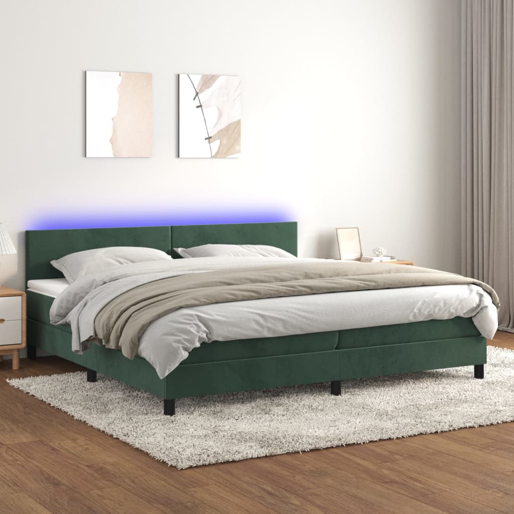 Boxspringbett ''Pure'' mit Matratze & LED 200x200 cm