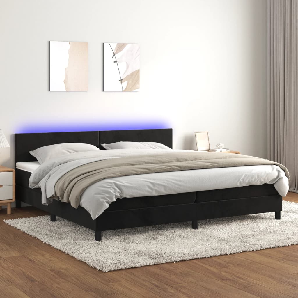 Boxspringbett ''Pure'' mit Matratze & LED 200x200 cm