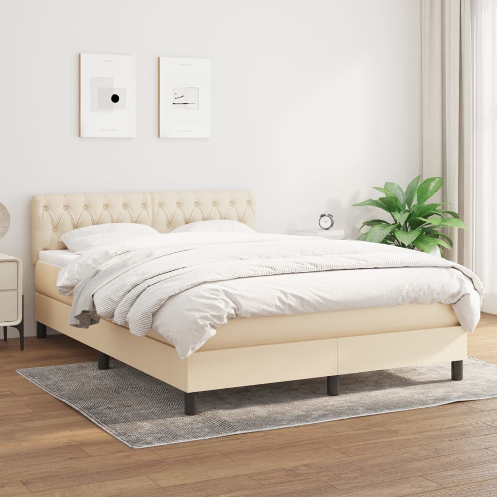 Boxspringbett ''Stitched'' mit Matratze 140x200 cm