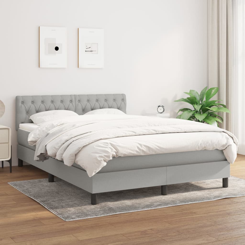 Boxspringbett ''Stitched'' mit Matratze 140x200 cm