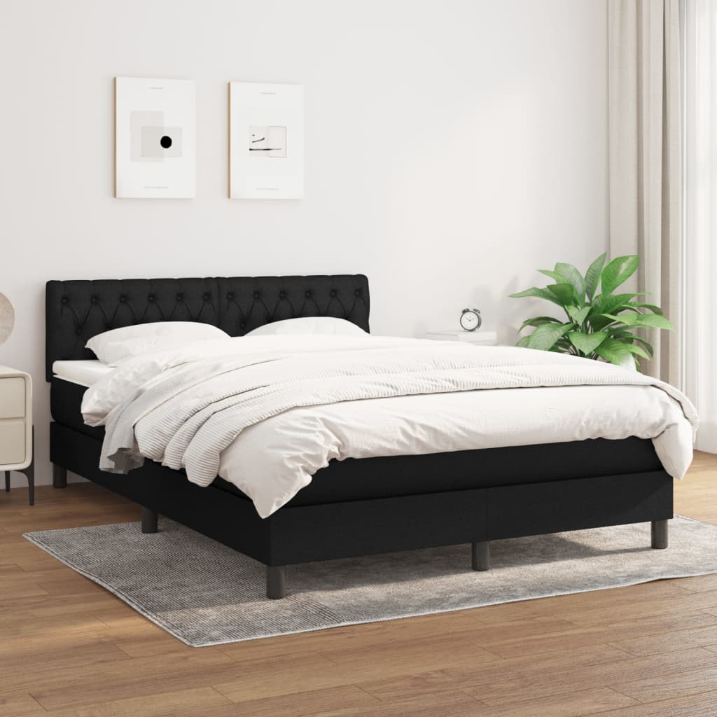 Boxspringbett ''Stitched'' mit Matratze 140x200 cm