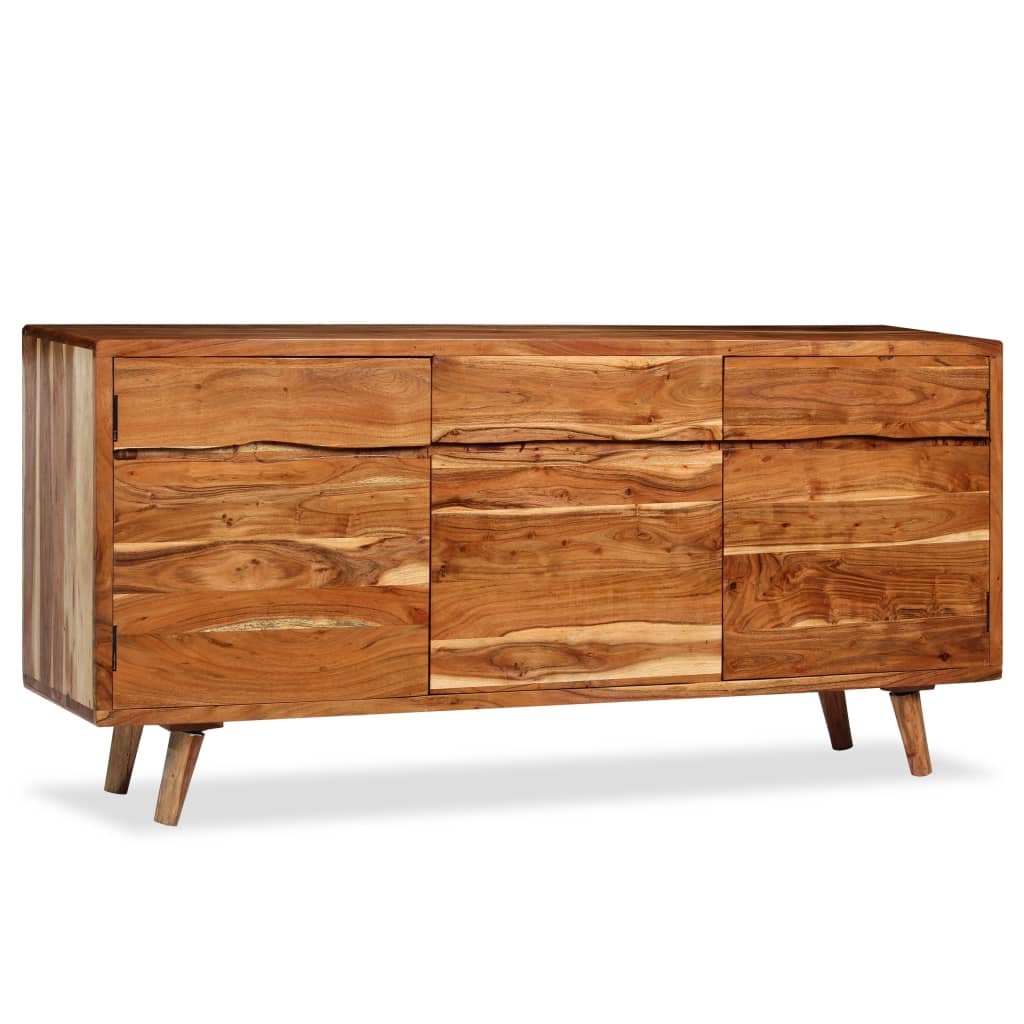 Sideboard 160×40×75 cm Massives Akazienholz