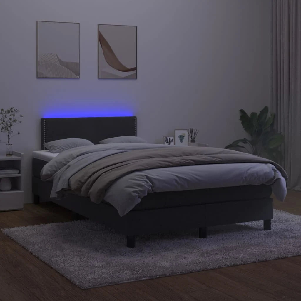 Boxspringbett ''Nailed'' mit Matratze & LED 120x200 cm