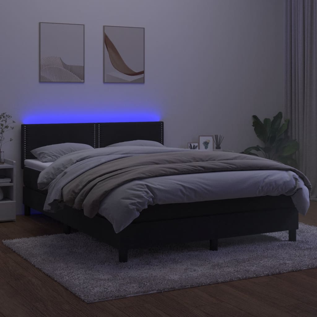 Boxspringbett ''Nailed'' mit Matratze & LED 140x200 cm