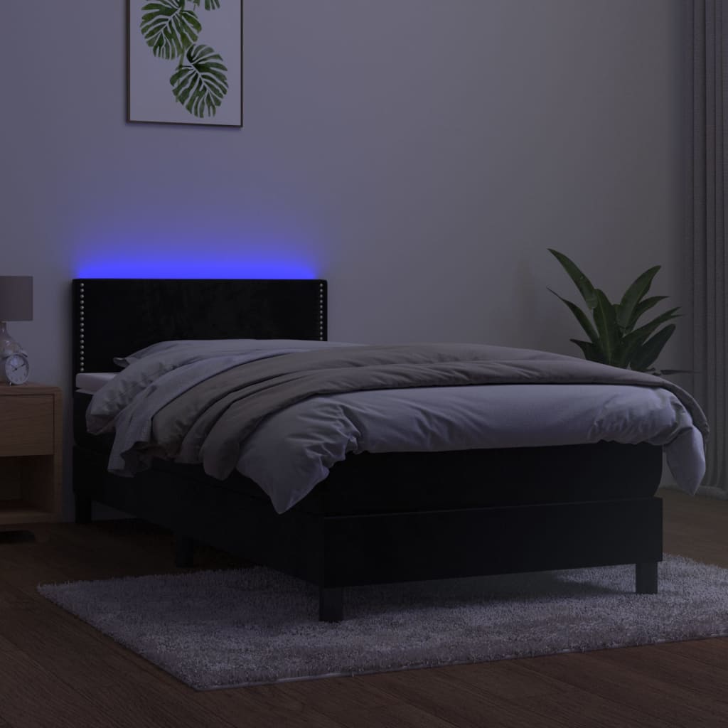 Boxspringbett ''Nailed'' mit Matratze & LED 80x200 cm