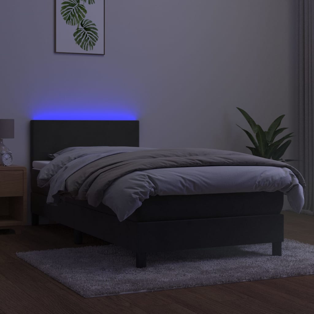 Boxspringbett ''Pure'' mit Matratze & LED 100x200 cm