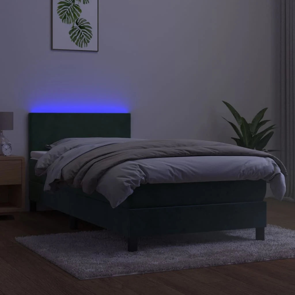 Boxspringbett ''Pure'' mit Matratze & LED 100x200 cm