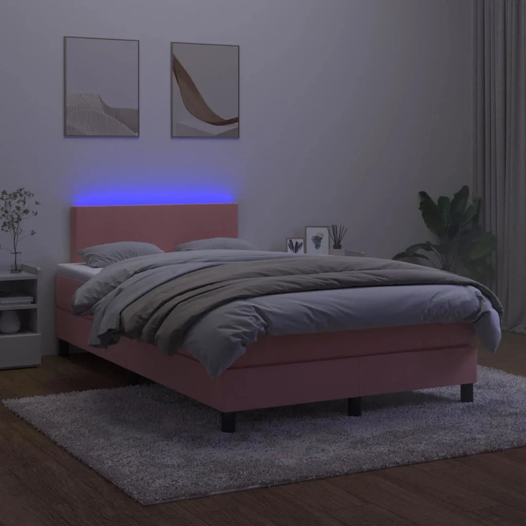 Boxspringbett ''Pure'' mit Matratze & LED 120x200 cm