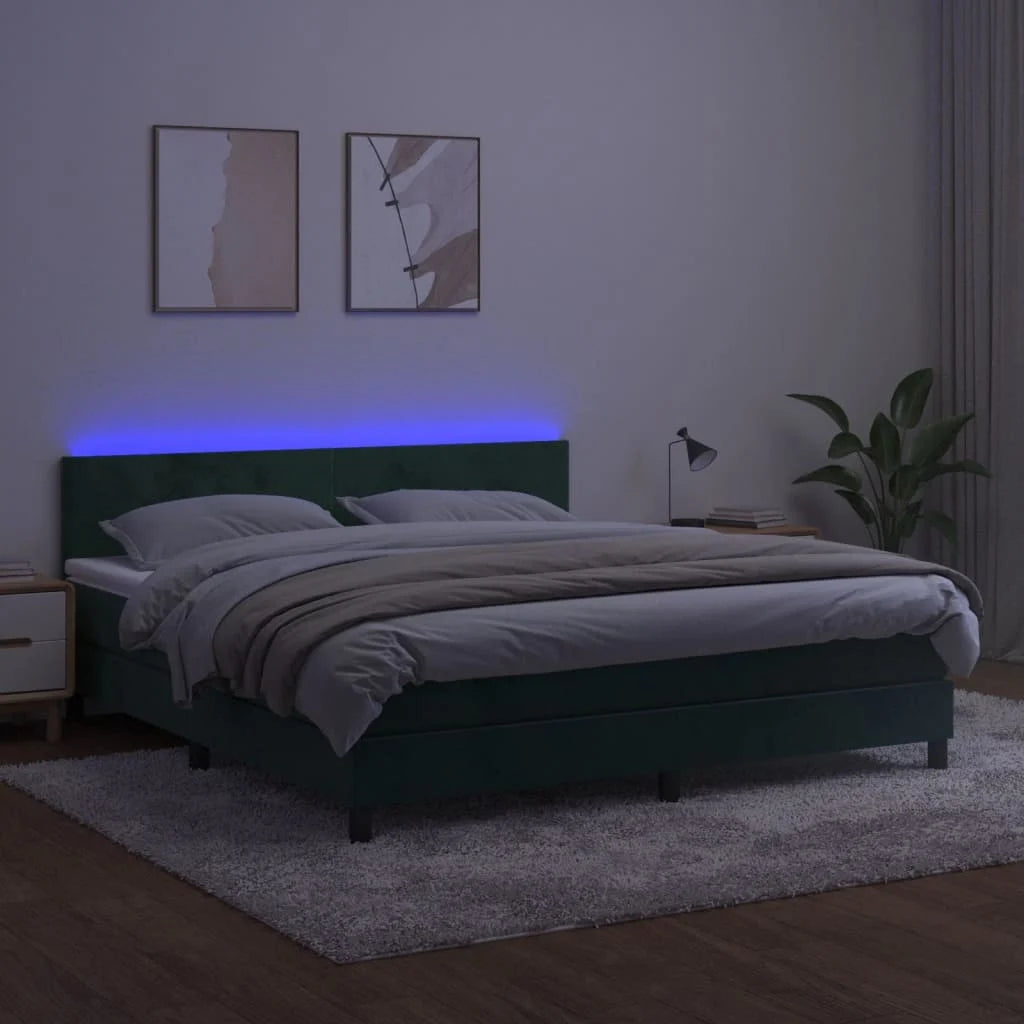 Boxspringbett ''Pure'' mit Matratze & LED 160x200 cm