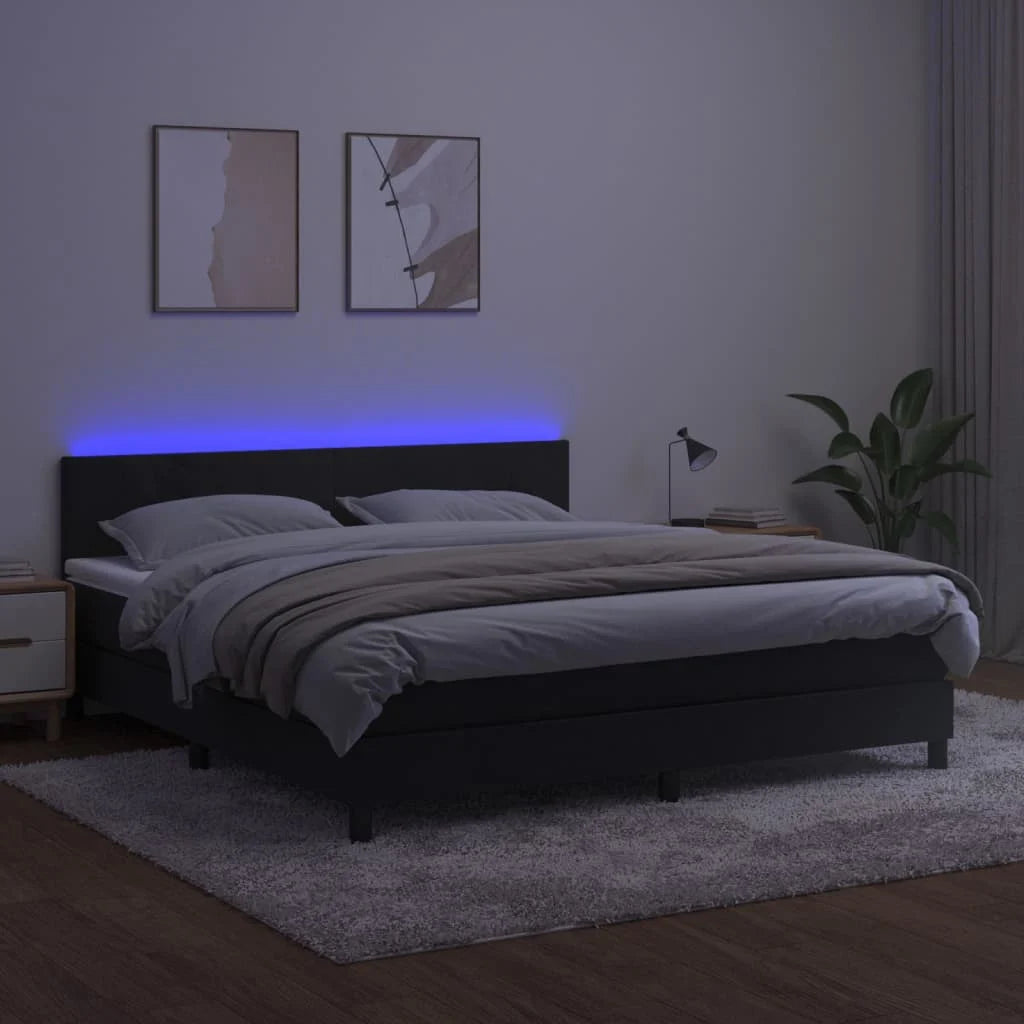 Boxspringbett ''Pure'' mit Matratze & LED 180x200 cm