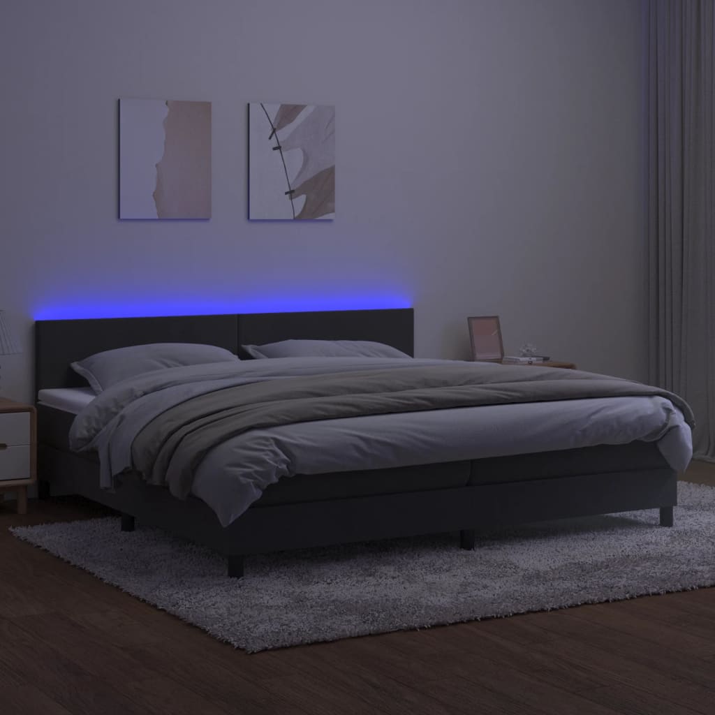 Boxspringbett ''Pure'' mit Matratze & LED 200x200 cm