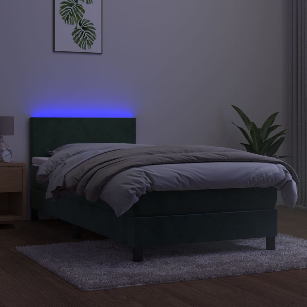 Boxspringbett ''Pure'' mit Matratze & LED 80x200 cm