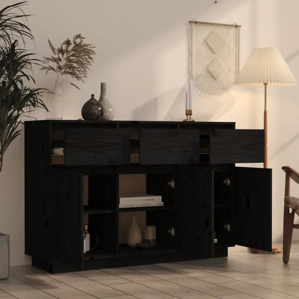 Sideboard 110x34x75 cm Massives Kiefernholz