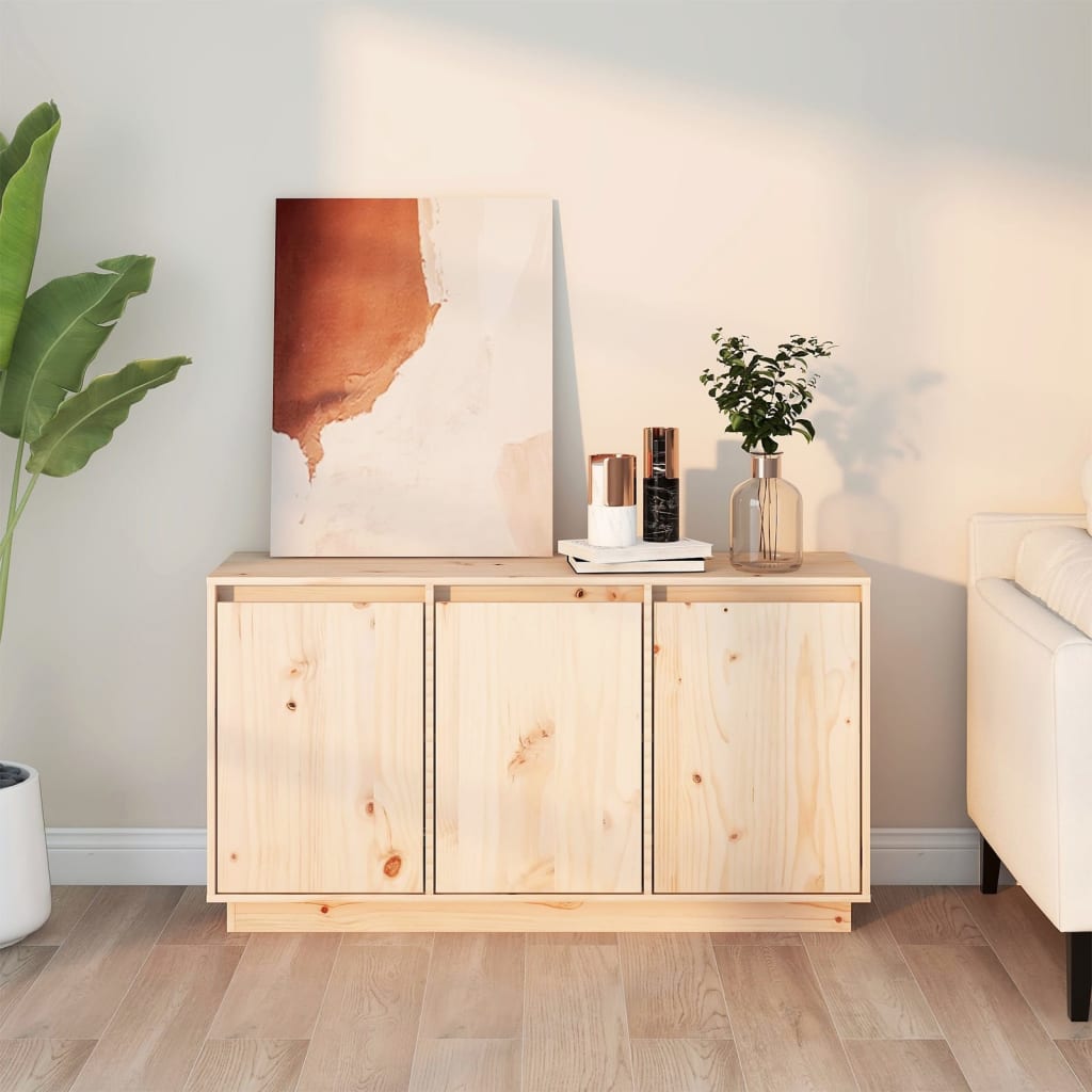 Sideboard 111x34x60 cm Massives Kiefernholz