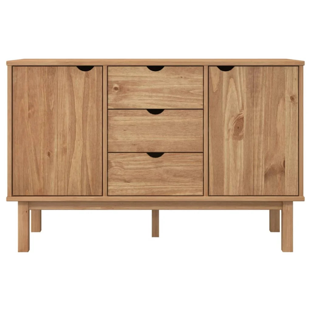 Sideboard 113,5x43x73 cm Massives Kiefernholz