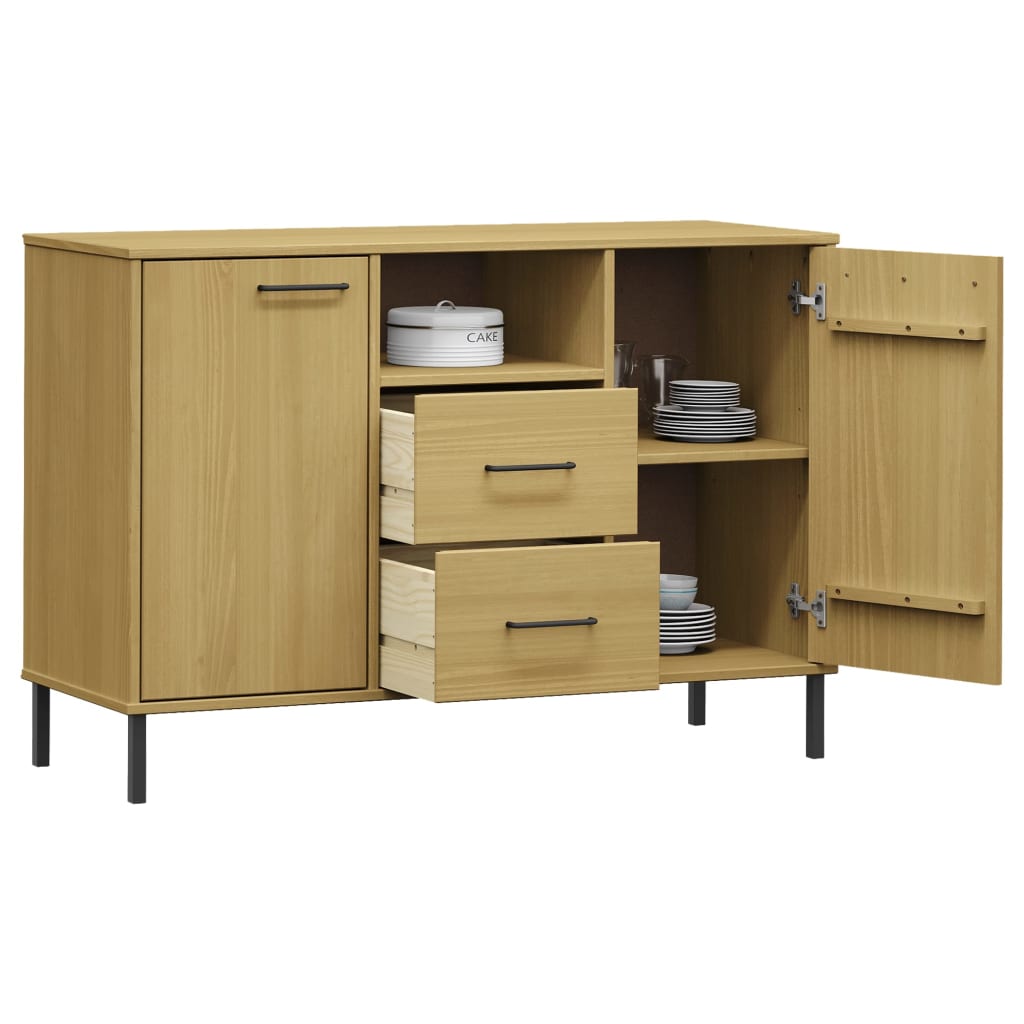Sideboard 113x40x77 cm Massives Kiefernholz