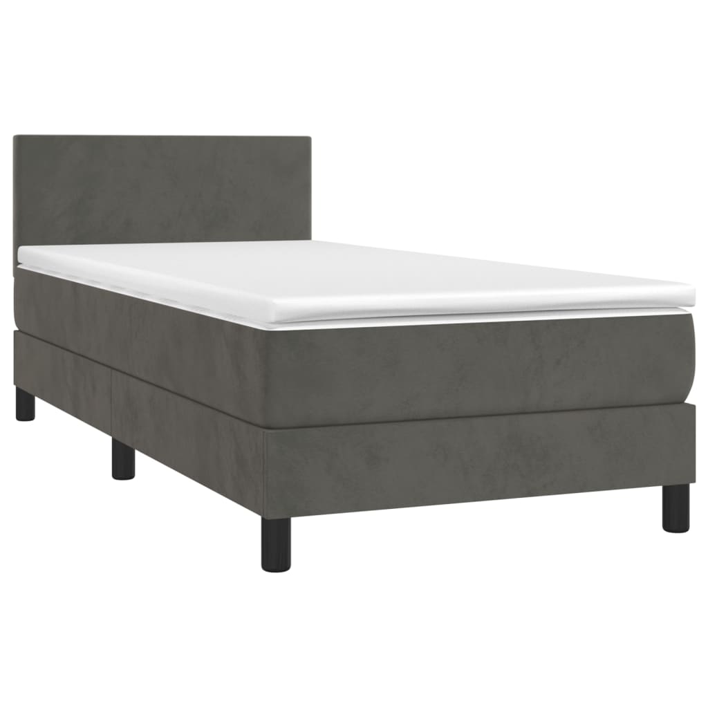 Boxspringbett ''Pure'' mit Matratze & LED 100x200 cm