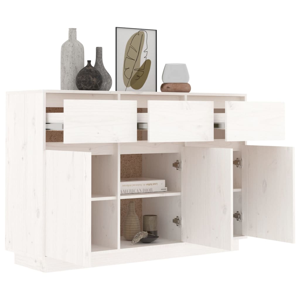 Sideboard 110x34x75 cm Massives Kiefernholz