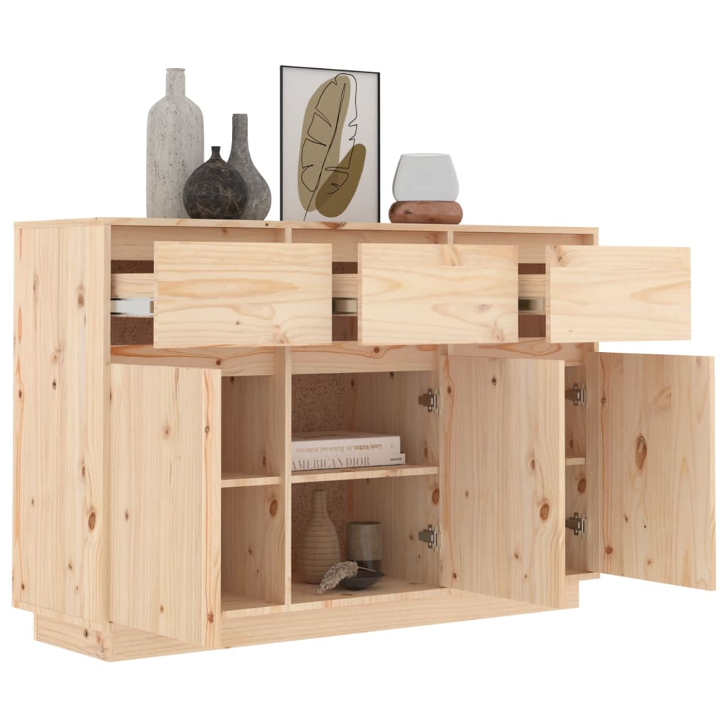 Sideboard 110x34x75 cm Massives Kiefernholz