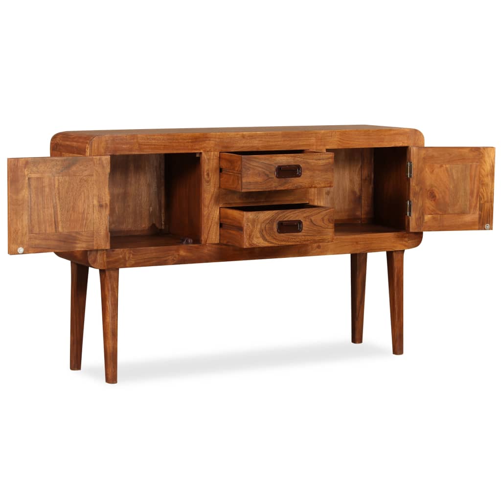 Sideboard 120x30x75 cm Massives Akazienholz