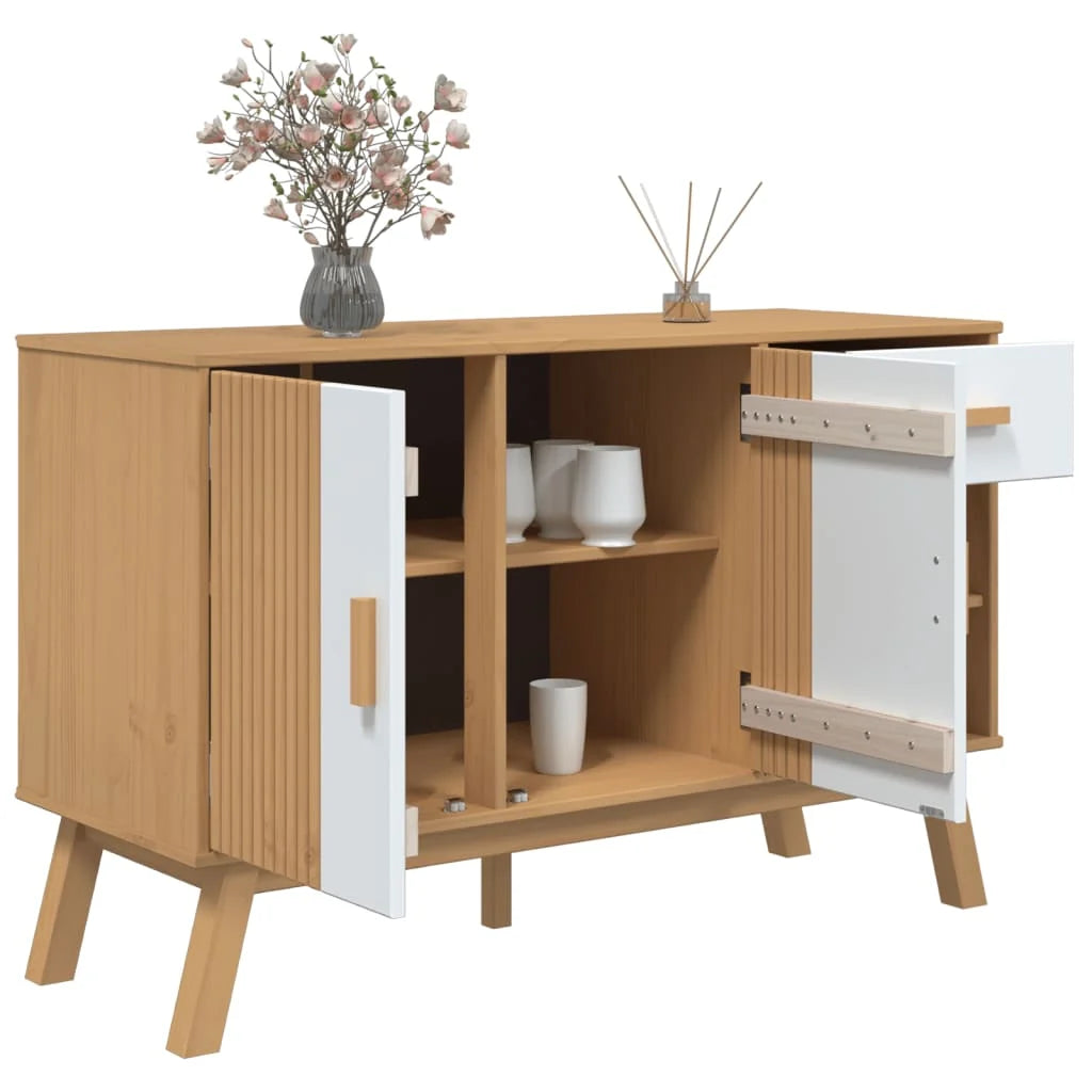 Sideboard 114x43x73,5 cm Massives Kiefernholz