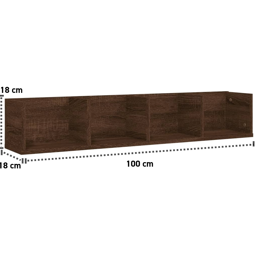 Wandregal 100x18x18 cm