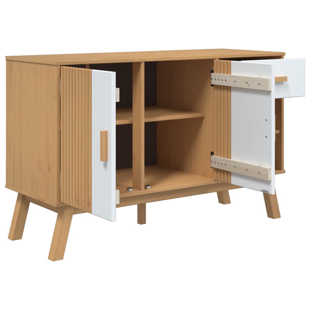 Sideboard 114x43x73,5 cm Massives Kiefernholz