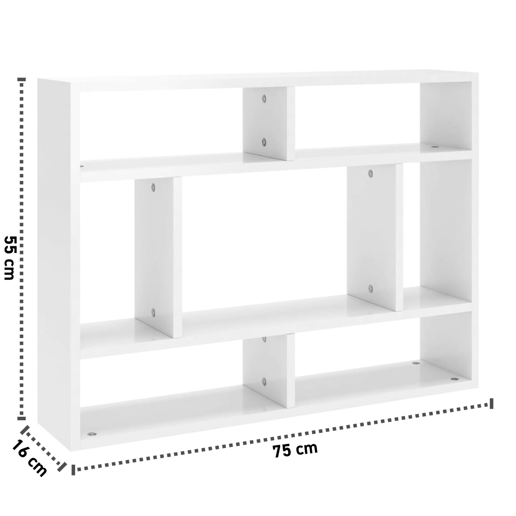 Wandregal 75x16x55 cm