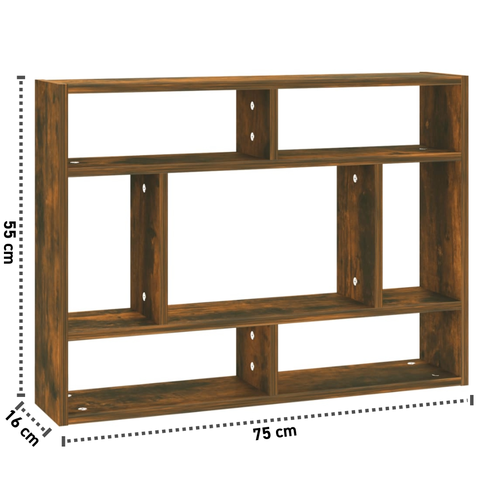Wandregal 75x16x55 cm