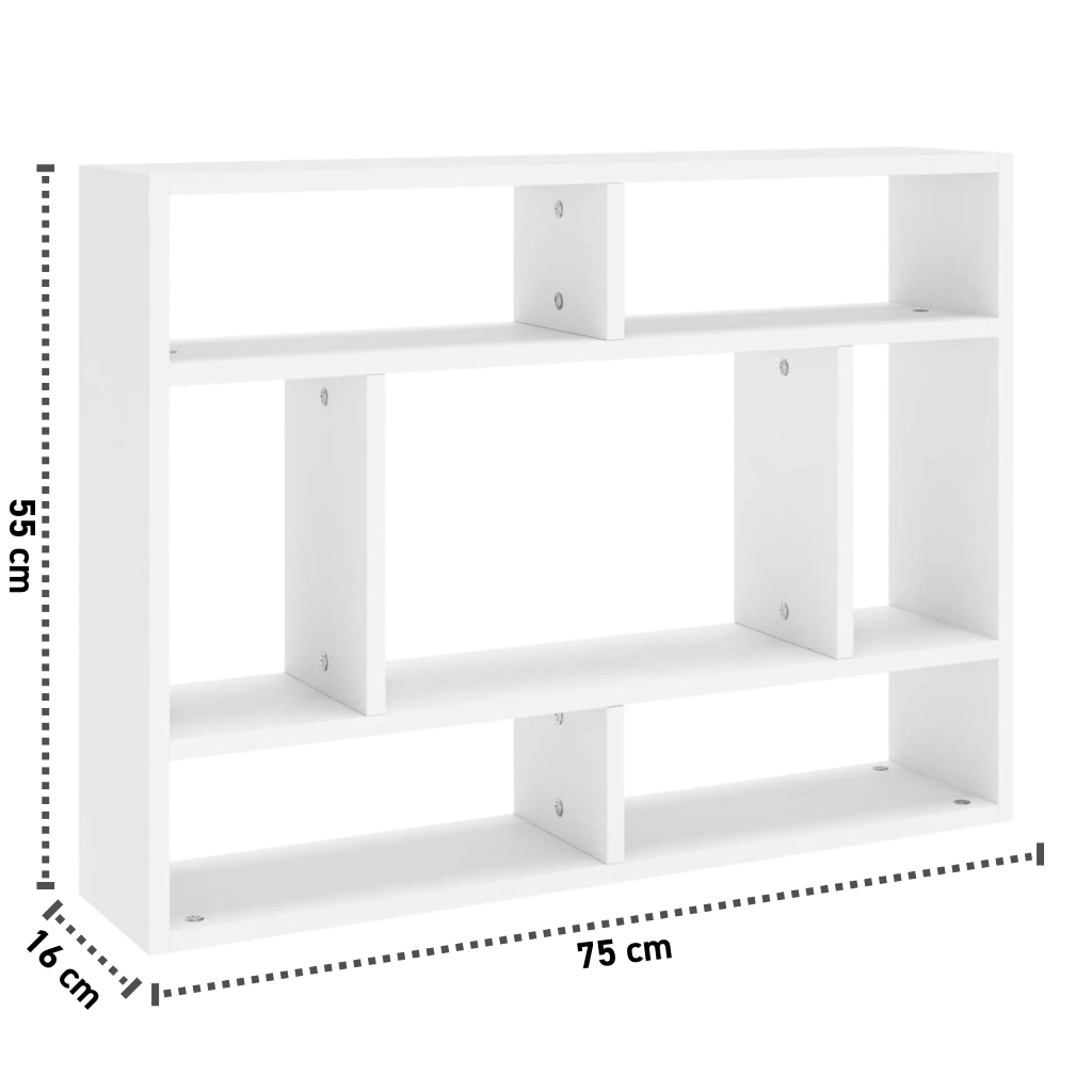 Wandregal 75x16x55 cm