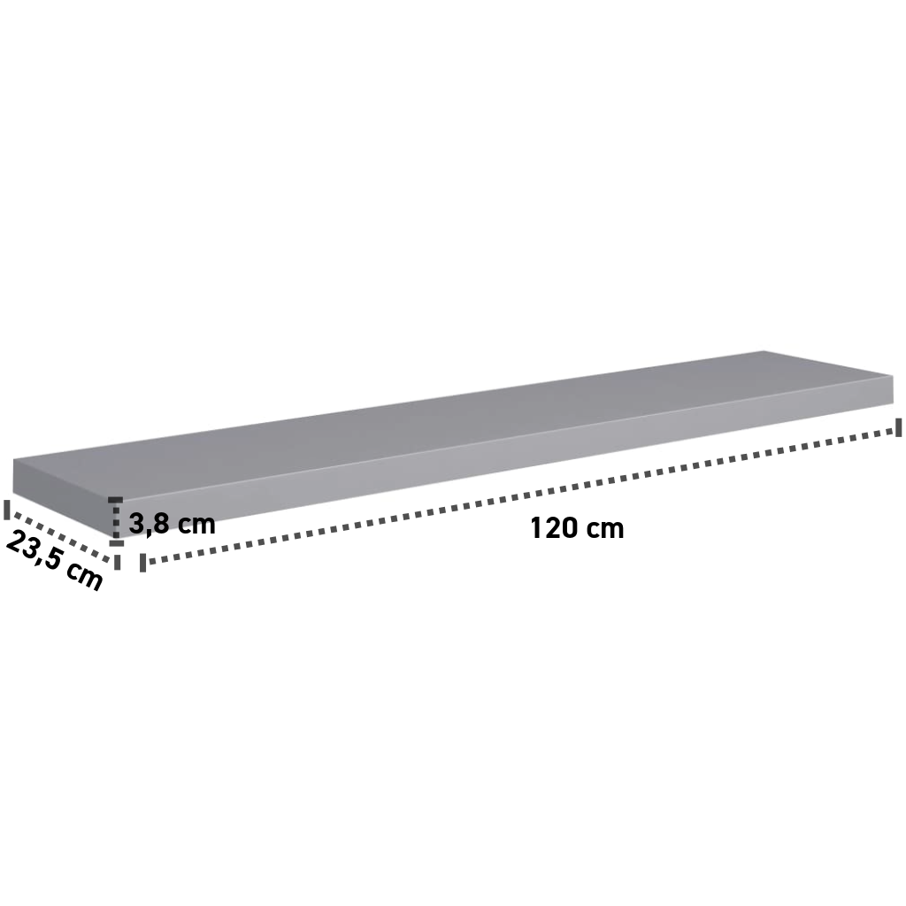 Wandregal 80-120 cm