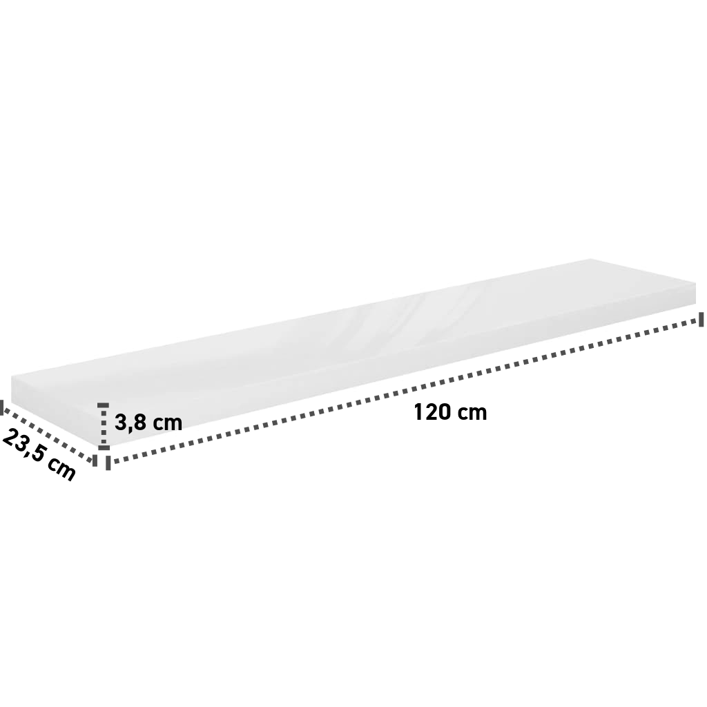 Wandregal 80-120 cm