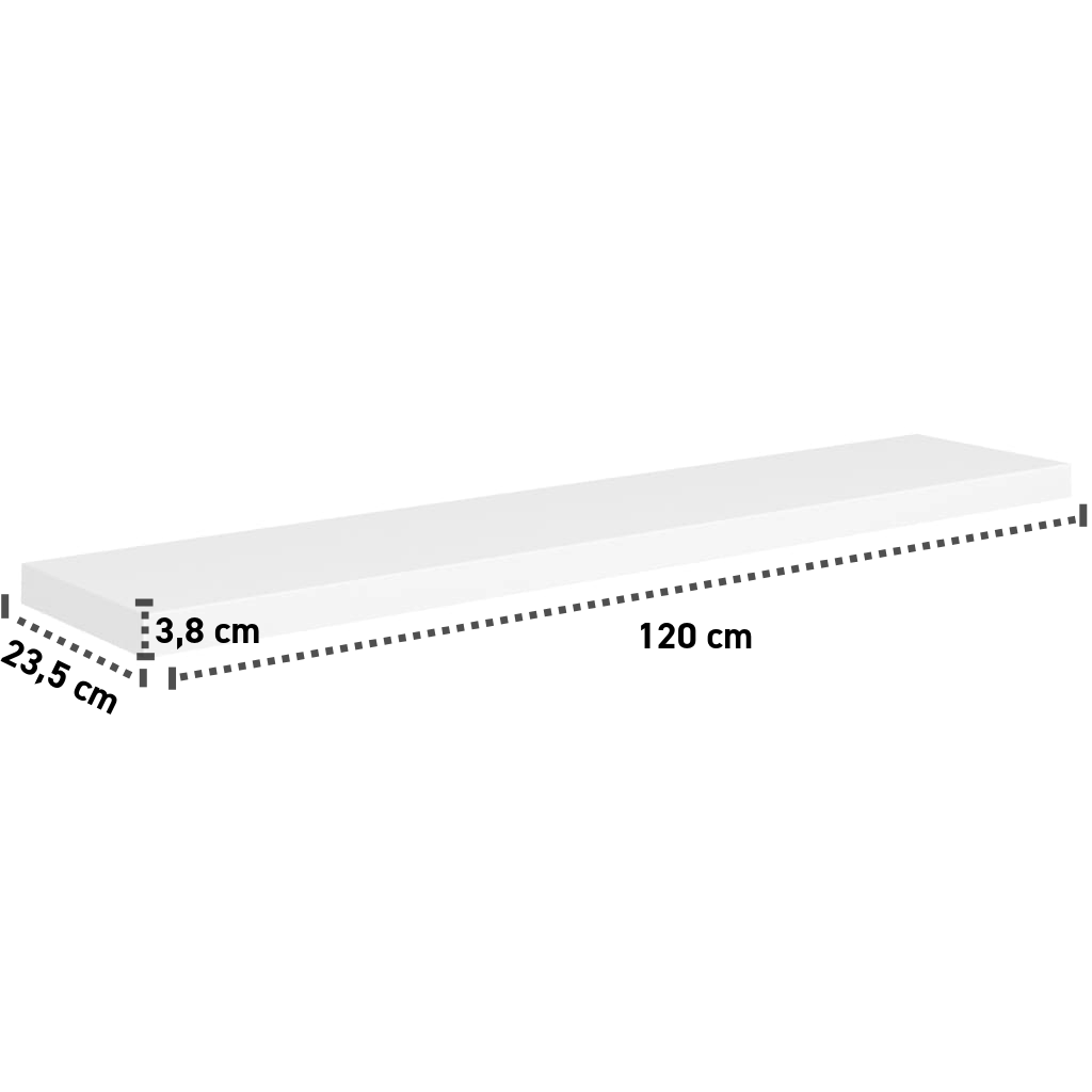 Wandregal 80-120 cm