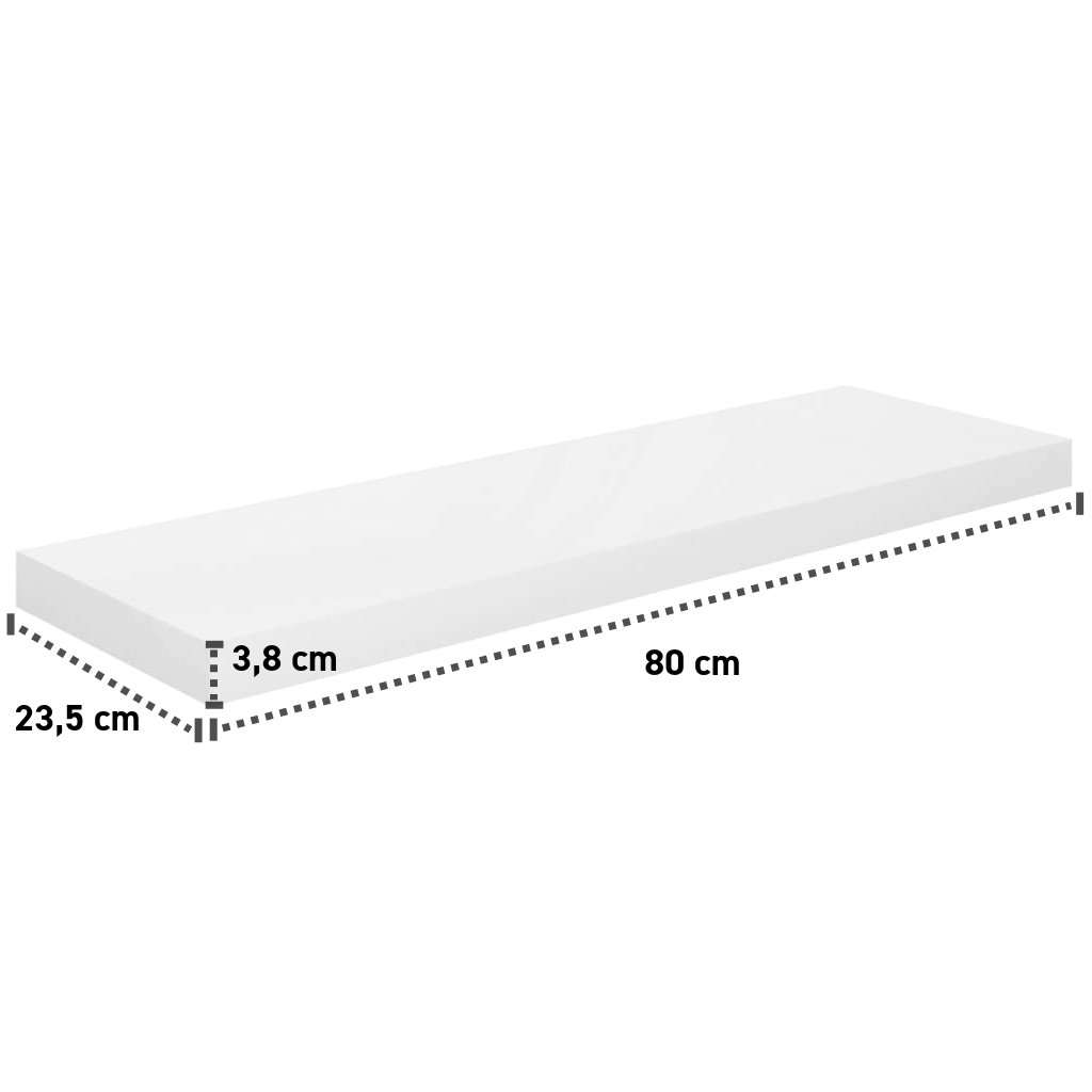 Wandregal 80-120 cm