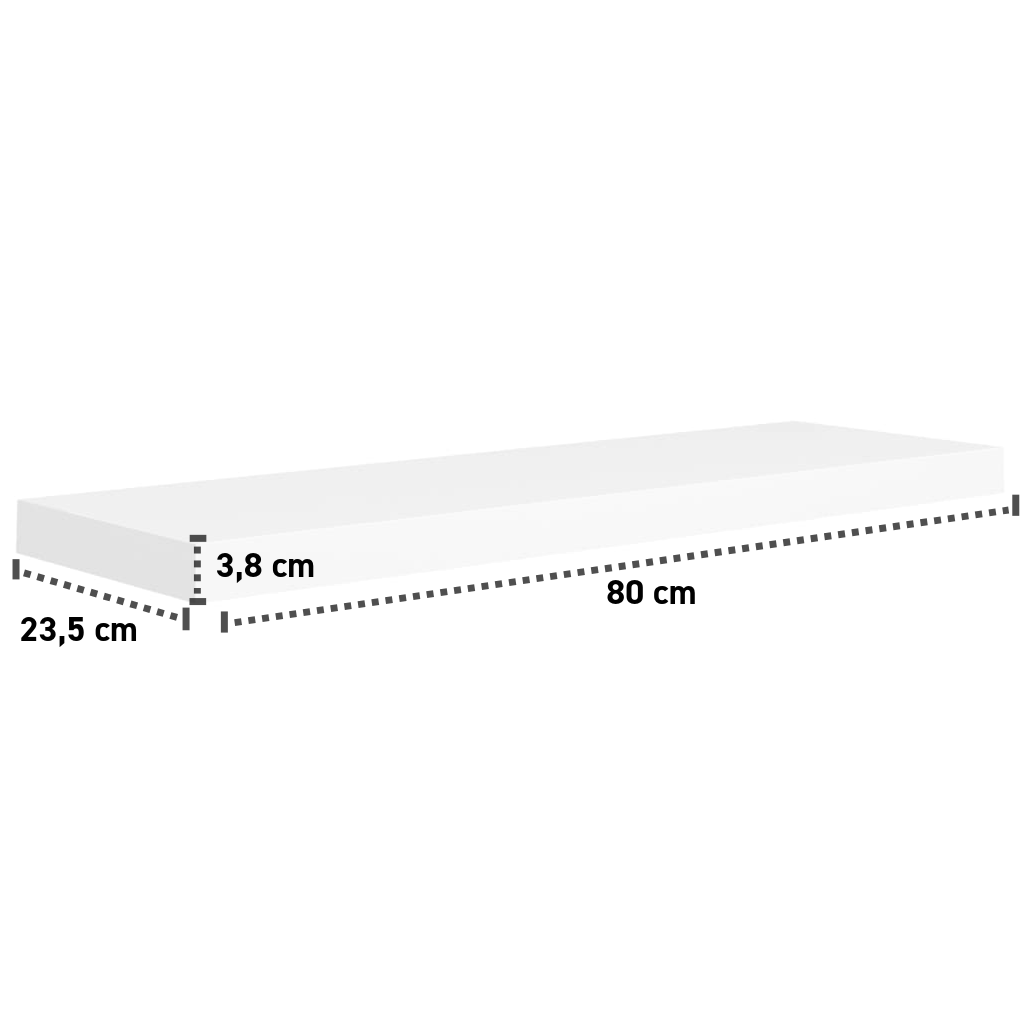 Wandregal 80-120 cm