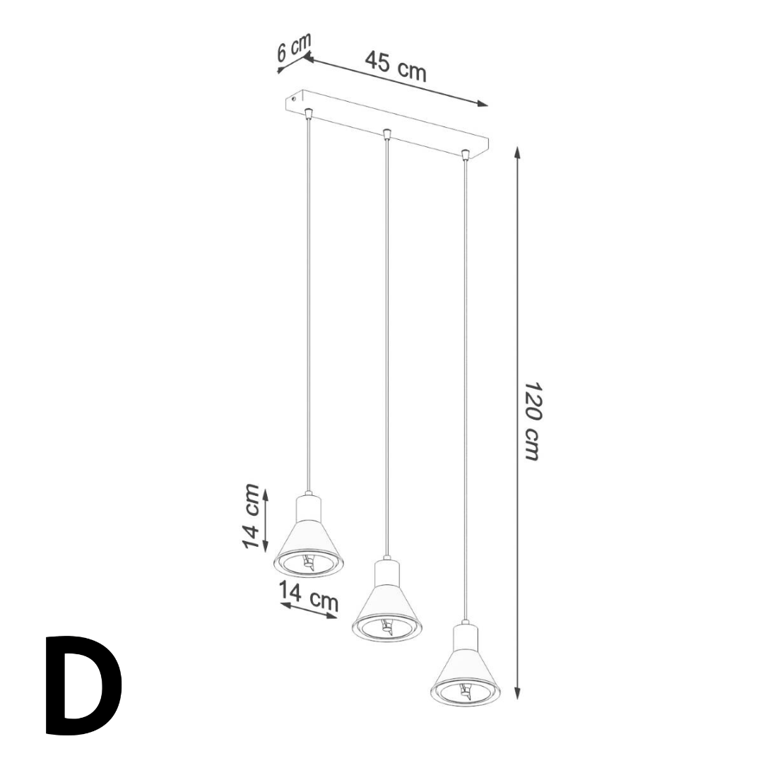 Hängeleuchte [ES111] "Taleja 3"