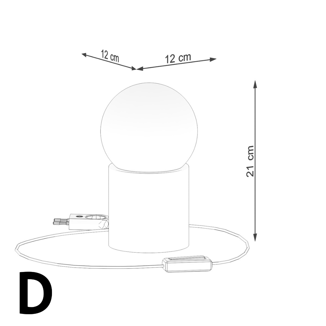 Naturholz-Tischlampe "BOOMO"