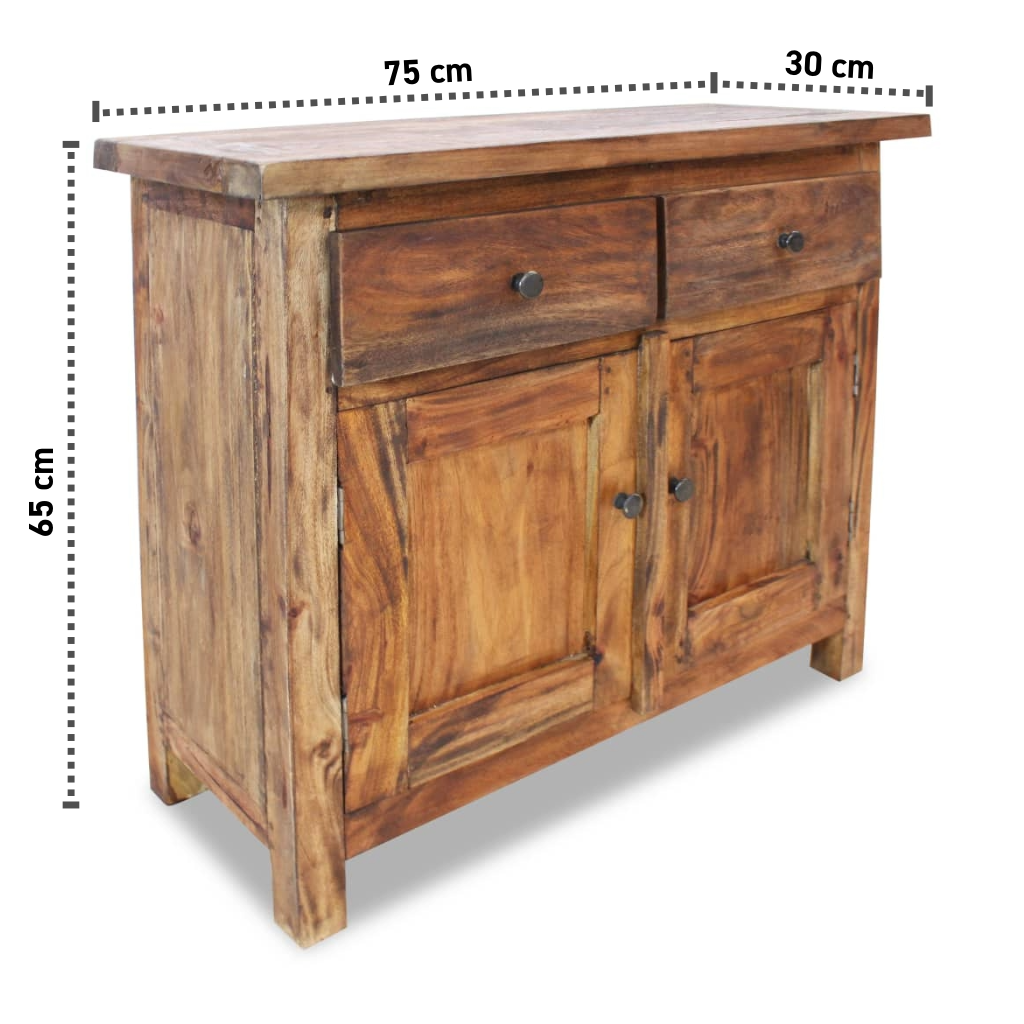 Recyceltes Sideboard 75x30x65 cm