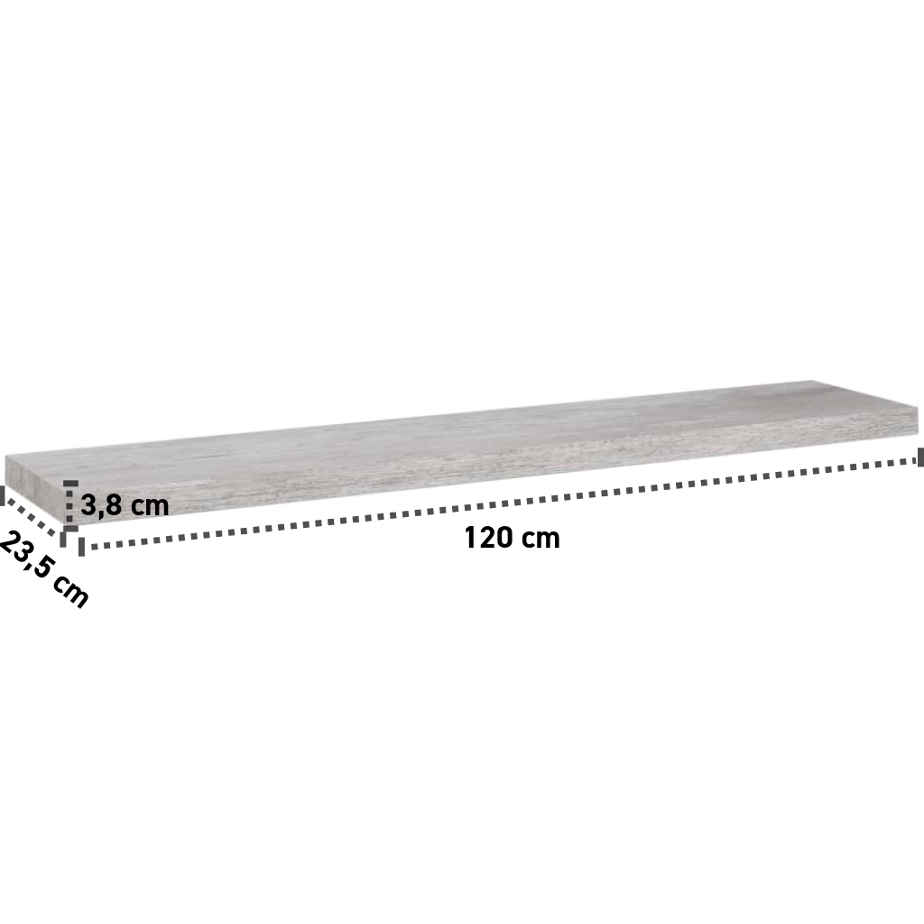 Wandregal 80-120 cm