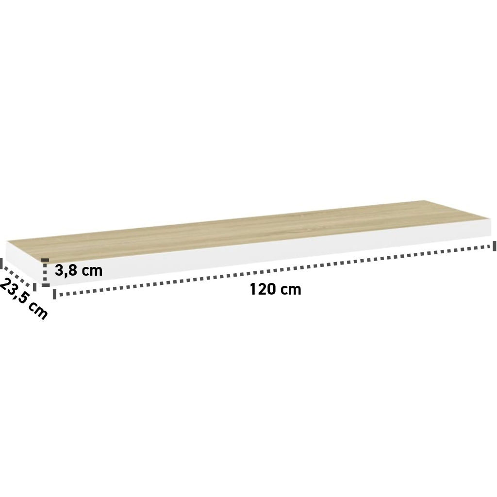 Wandregal 80-120 cm