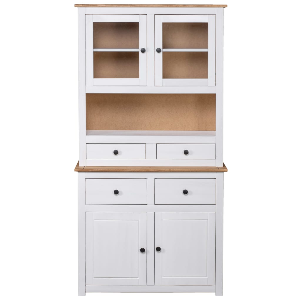 Highboard 93x40,5x180 cm Massives Kiefernholz