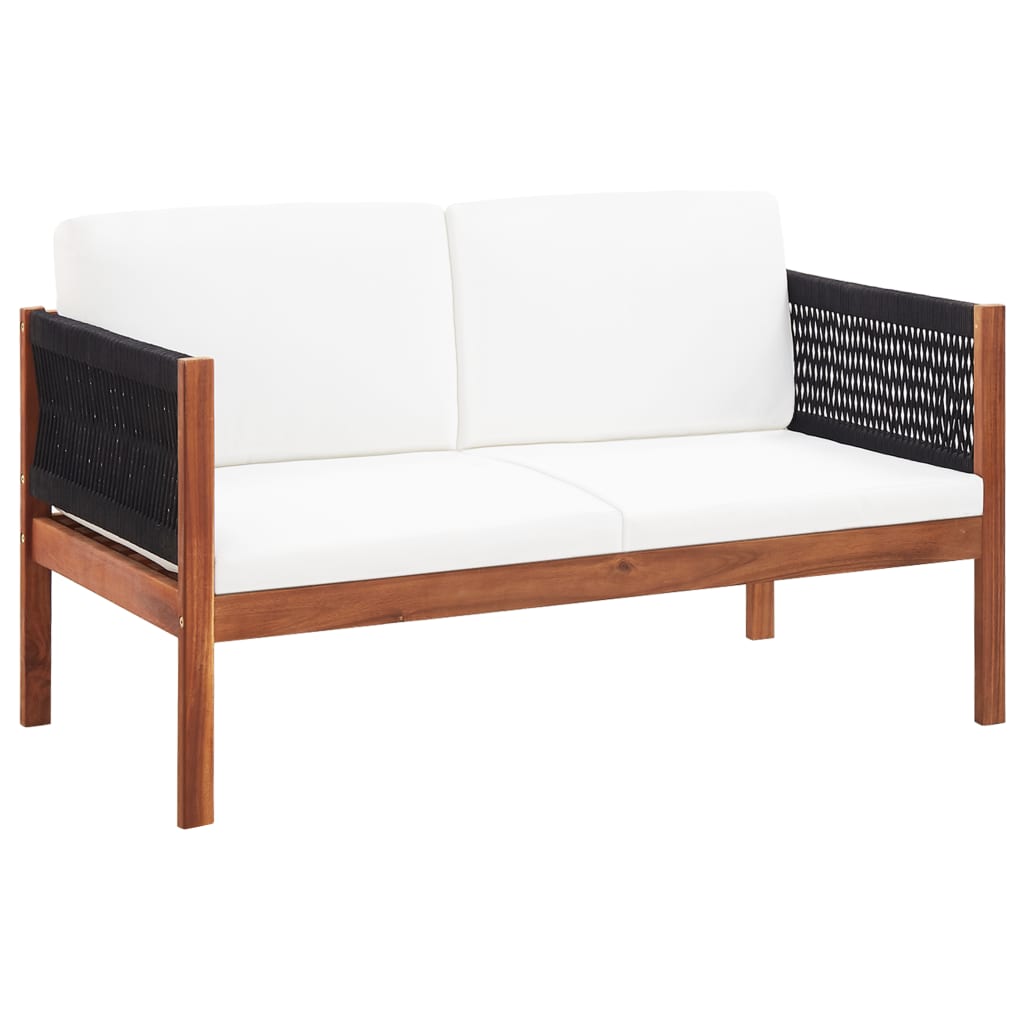 2-Sitzer Gartensofa Braun 122 cm