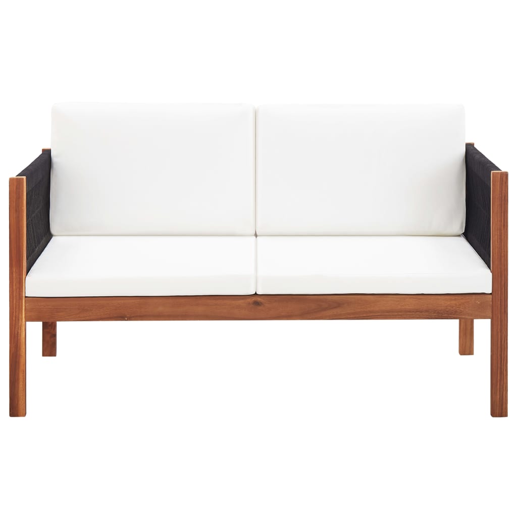 2-Sitzer Gartensofa Braun 122 cm