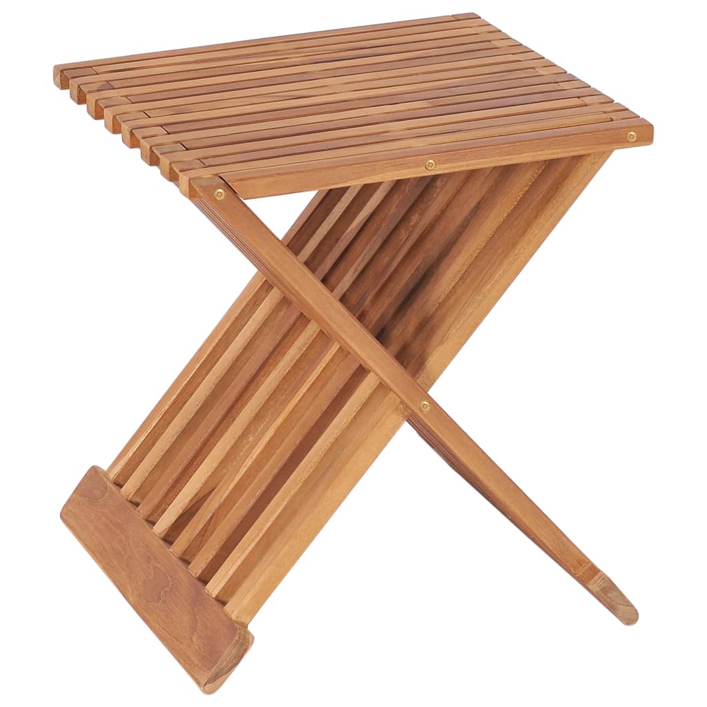 Klappbarer Hocker 40×32×45 cm Teakholz