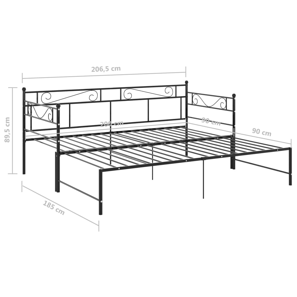 Tagesbett-Gestell 90x200 cm