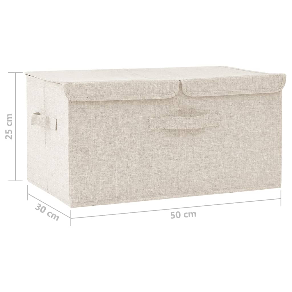 Aufbewahrungsbox Creme 50x30x25 cm