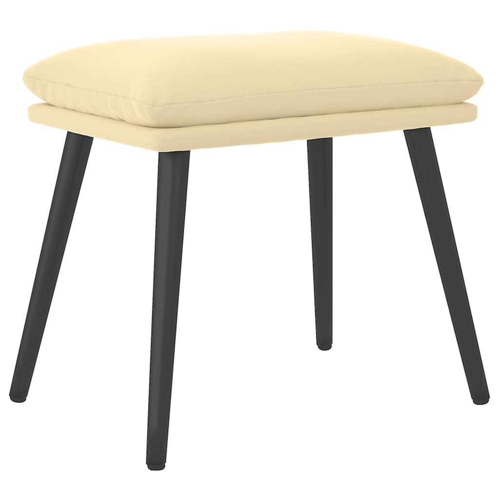 Hocker Cremeweiß 45x29,5x35 cm