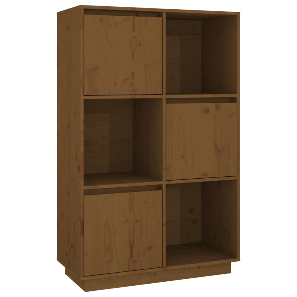 Highboard 74x35x117 cm Massives Kiefernholz